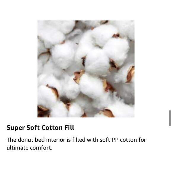 NEW Active Pets Calming Anti-Anxiety Round Dark Grey Donut Dog Bed Small - Picture 9 of 9